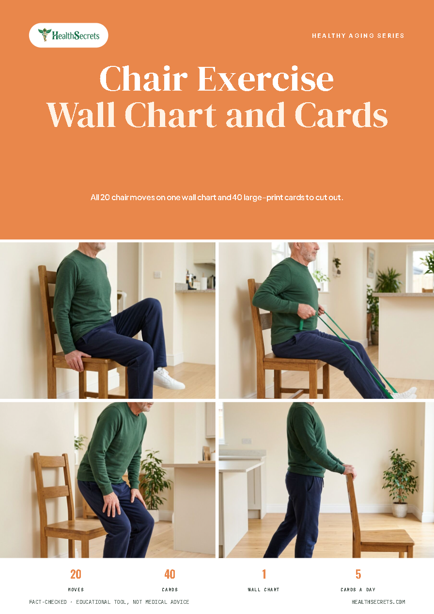 The Chair Exercise Wall Chart and Card Deck eBook Cover
