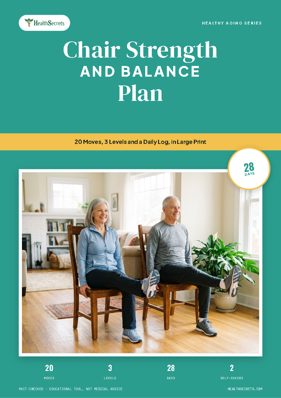 The 28-Day Chair Strength and Balance Plan eBook Cover