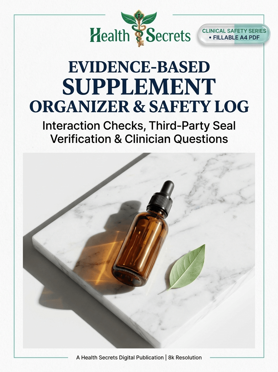 System 14: Evidence-Based Supplement Organizer & Safety Log Cover