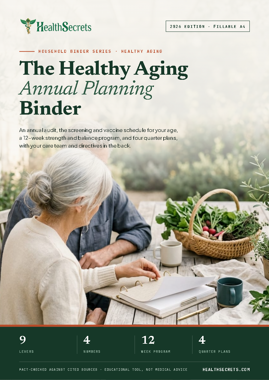 Healthy Aging Annual Planning Binder cover