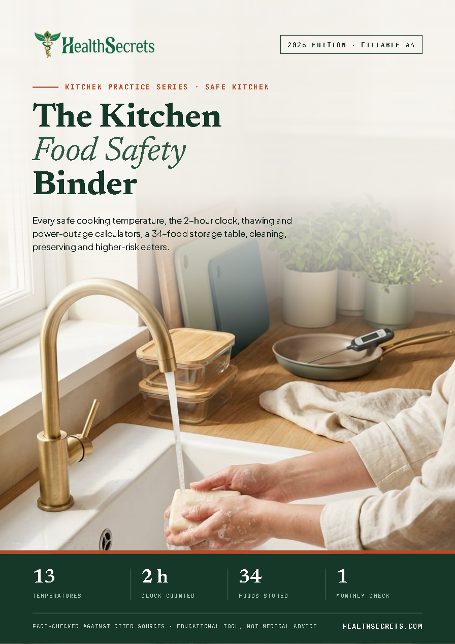 Kitchen Food Safety Binder cover