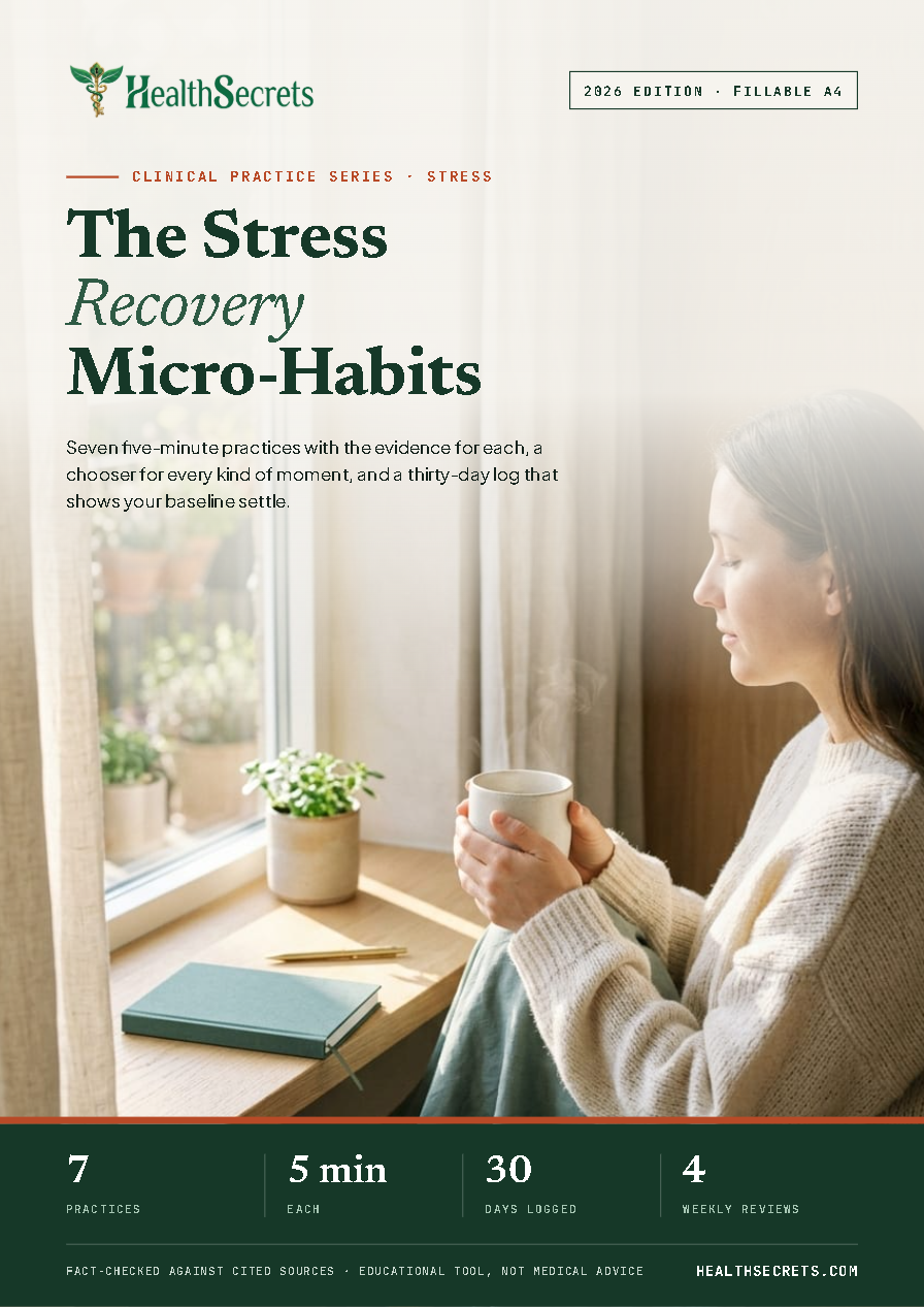 Stress Recovery Micro-Habits Workbook cover