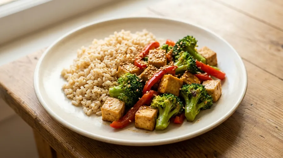 Tofu and broccoli stir-fry: 1,093 mg calcium