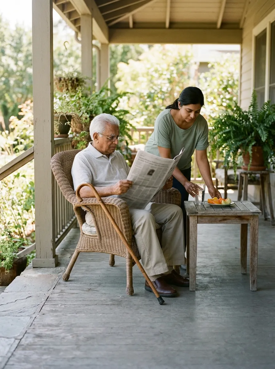 Daily care, with a handoff note