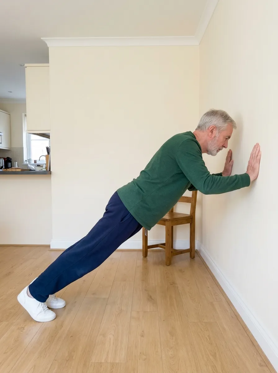 Card 17: wall push-up