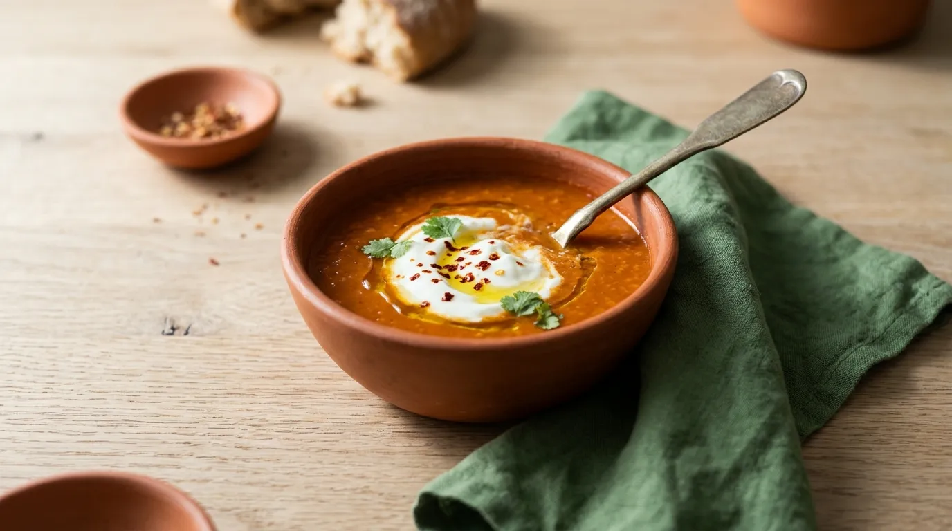 Red lentil soup: 31 g of protein