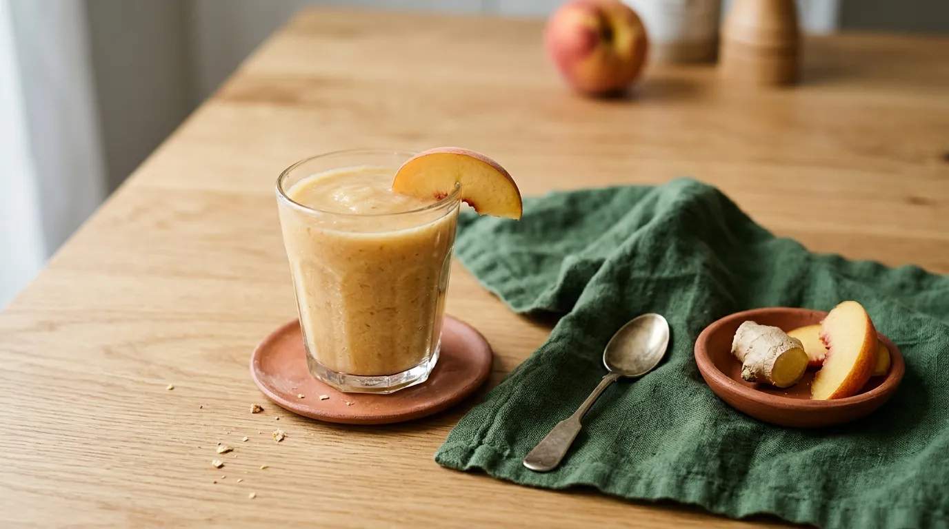 Ginger peach smoothie