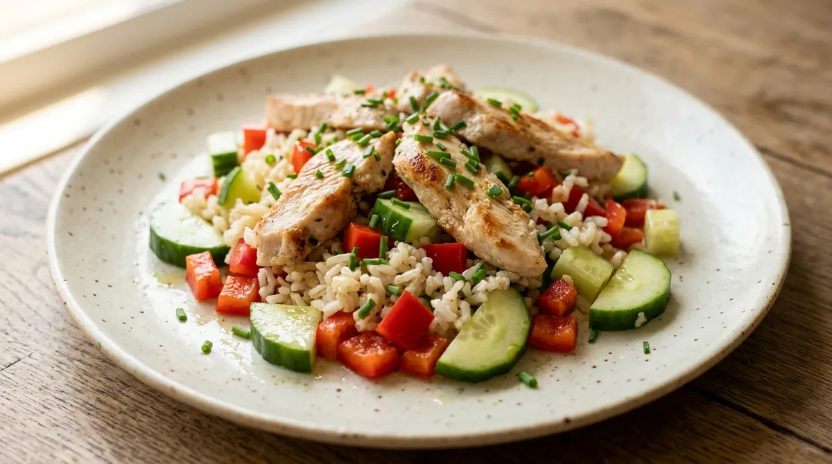 Chicken and rice salad