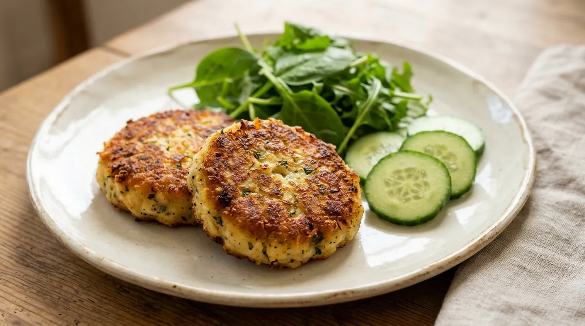 Fresh fish and potato cakes