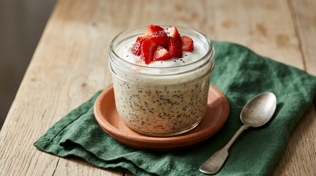 Soy milk overnight oats: 497 mg of calcium