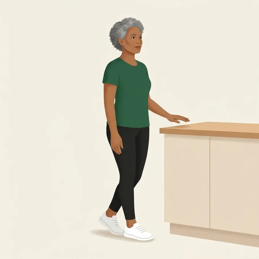 Balance at the counter