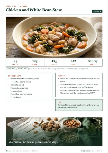 The Cholesterol-Conscious Recipe Book: Chicken and white bean stew