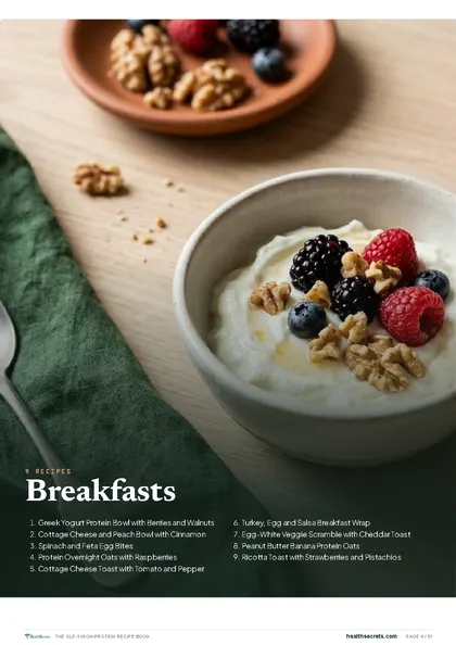 The GLP-1 High-Protein Recipe Book: Nine breakfasts