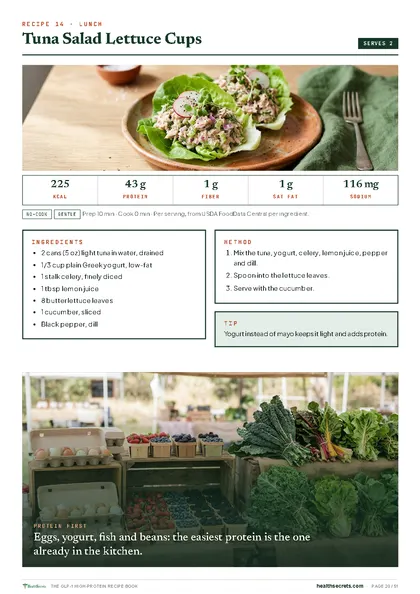 The GLP-1 High-Protein Recipe Book: No-cook lunches