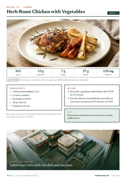 The Low-Histamine Recipe Book: Herb roast chicken with vegetables
