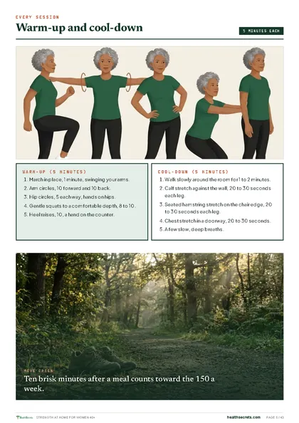 Strength at Home for Women 40+: Warm-up and cool-down
