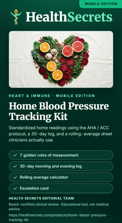 Home Blood Pressure Tracking Kit