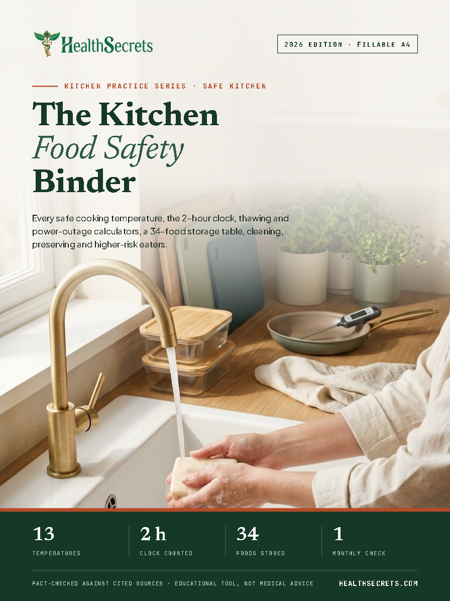 Kitchen Food Safety Binder: PDF e-book and online edition