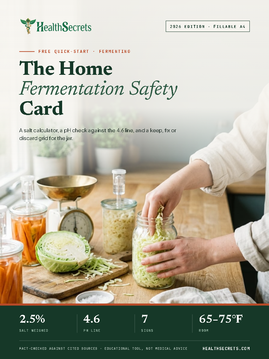 The Home Fermentation Safety Card
