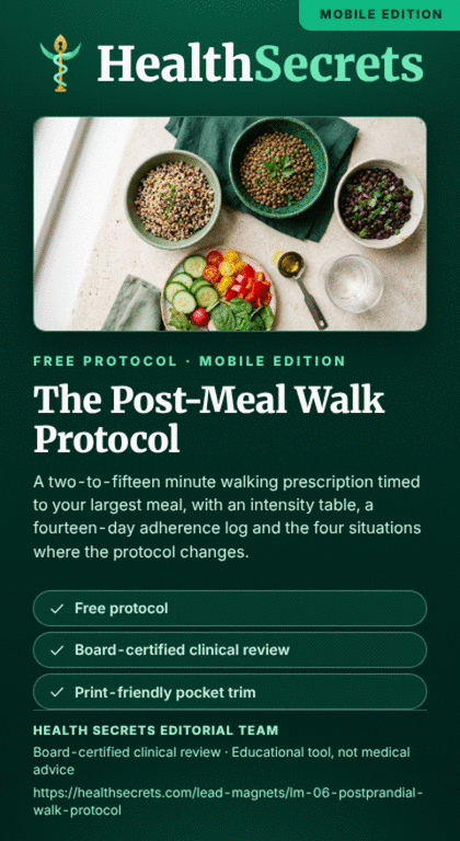 The Post-Meal Walk Protocol