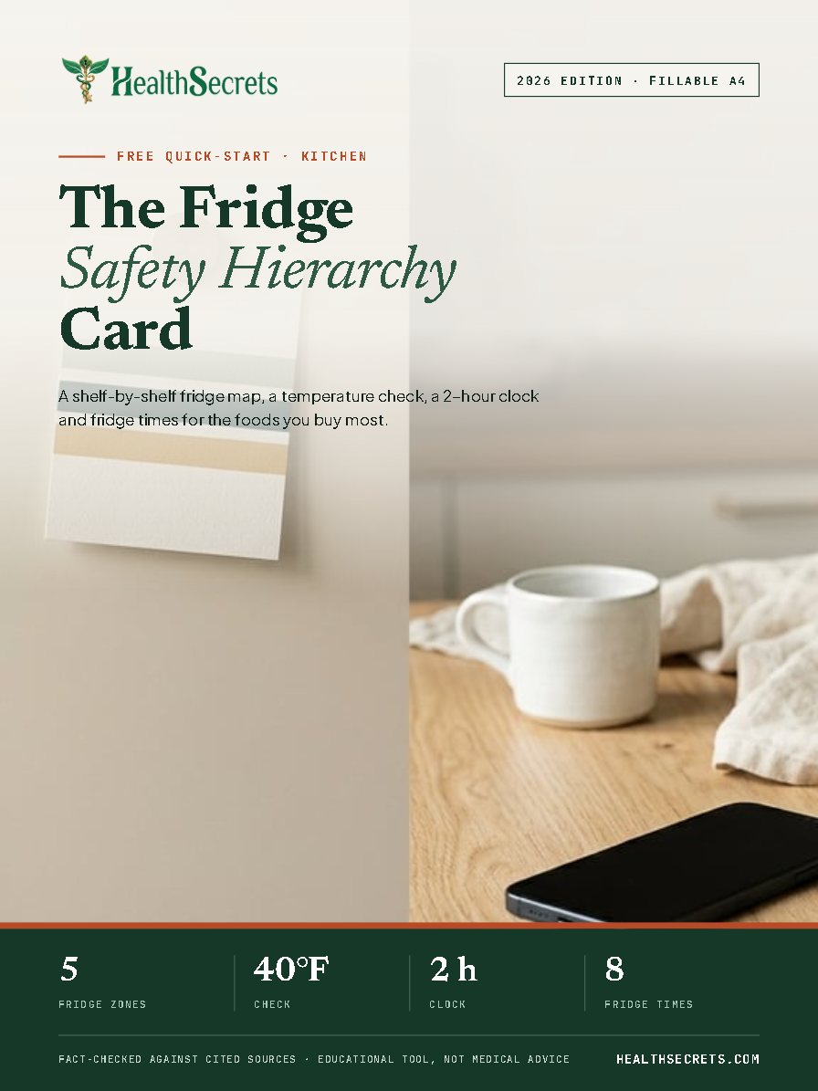The Fridge Safety Hierarchy Card cover