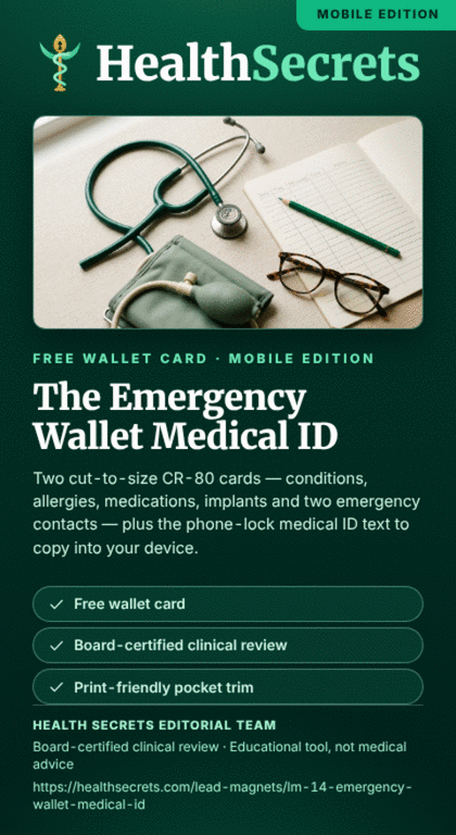 The Emergency Wallet Medical ID