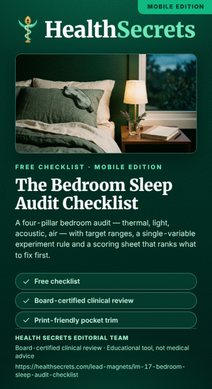 The Bedroom Sleep Audit Checklist