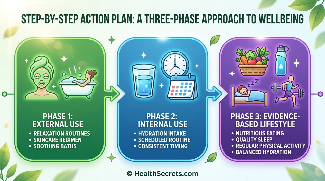 Bentonite clay three-phase action plan from external use to evidence-based lifestyle