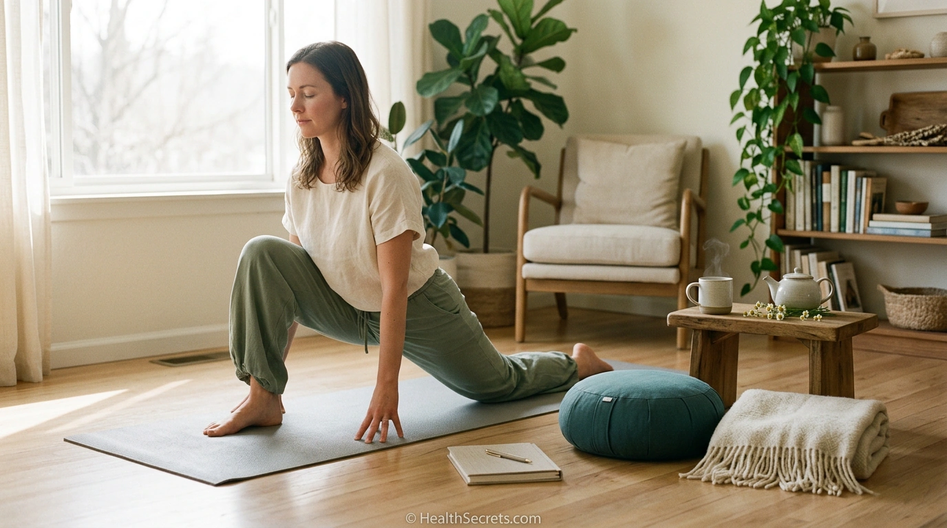 Stress management practices for IBD including yoga, meditation, and relaxation techniques