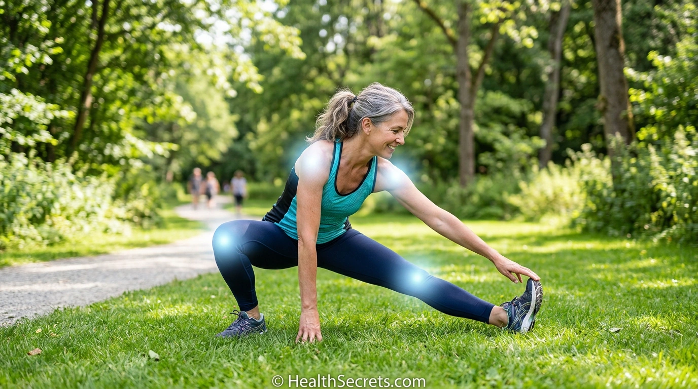 Active person demonstrating healthy joint mobility supported by MSM supplementation