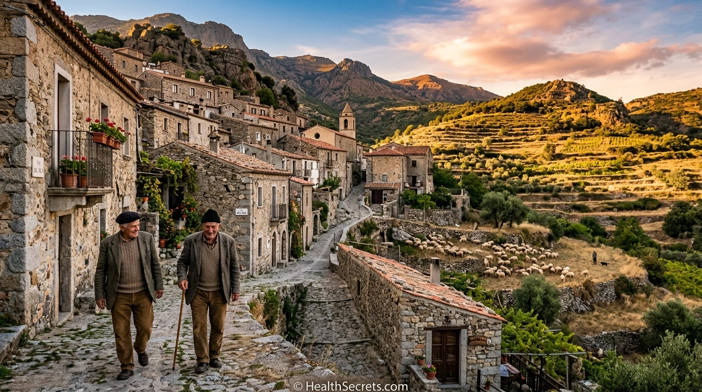 Sardinian mountain village where male centenarians live among the highest concentrations in the world