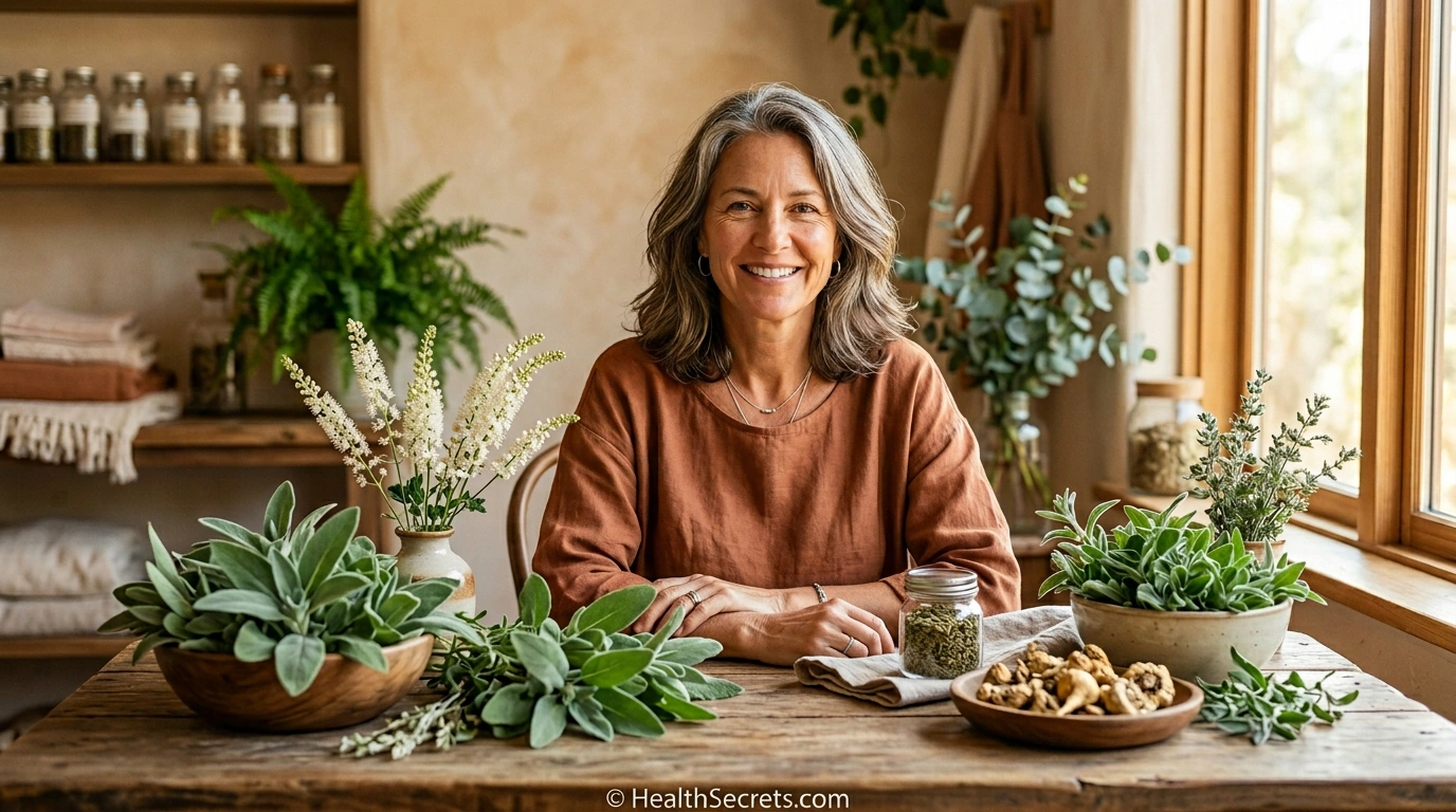 Natural remedies for menopause including black cohosh sage and maca root