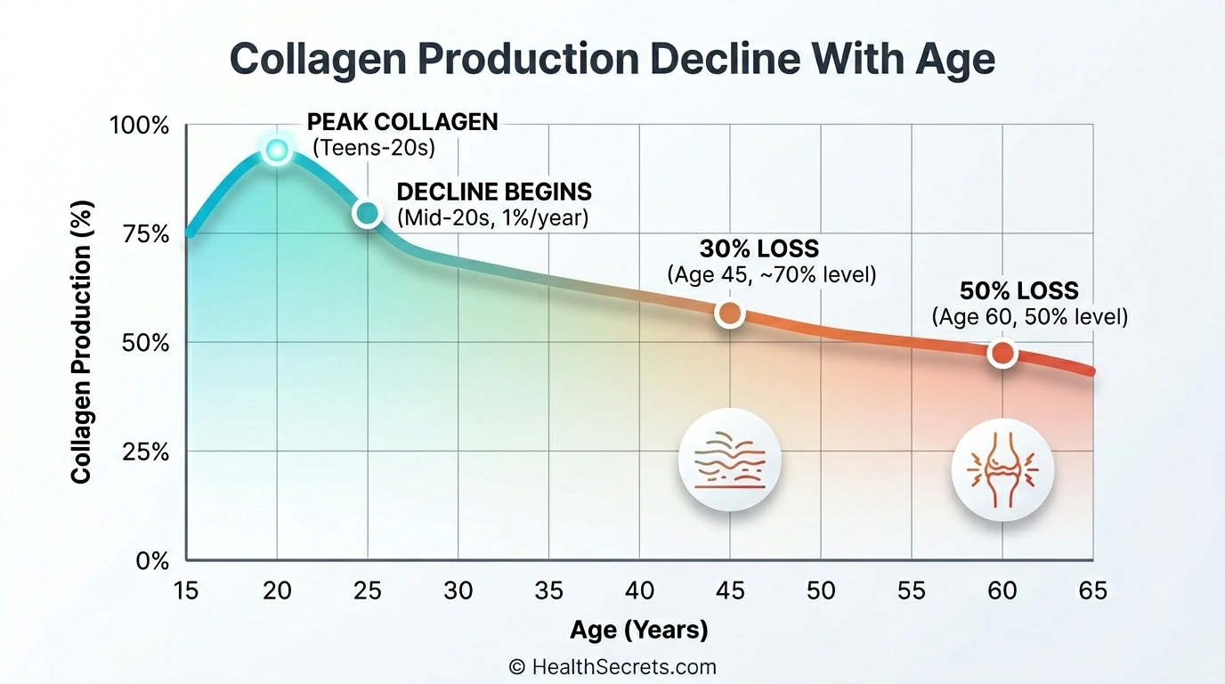 Four-phase action plan for starting collagen supplementation from goal identification to tracking results